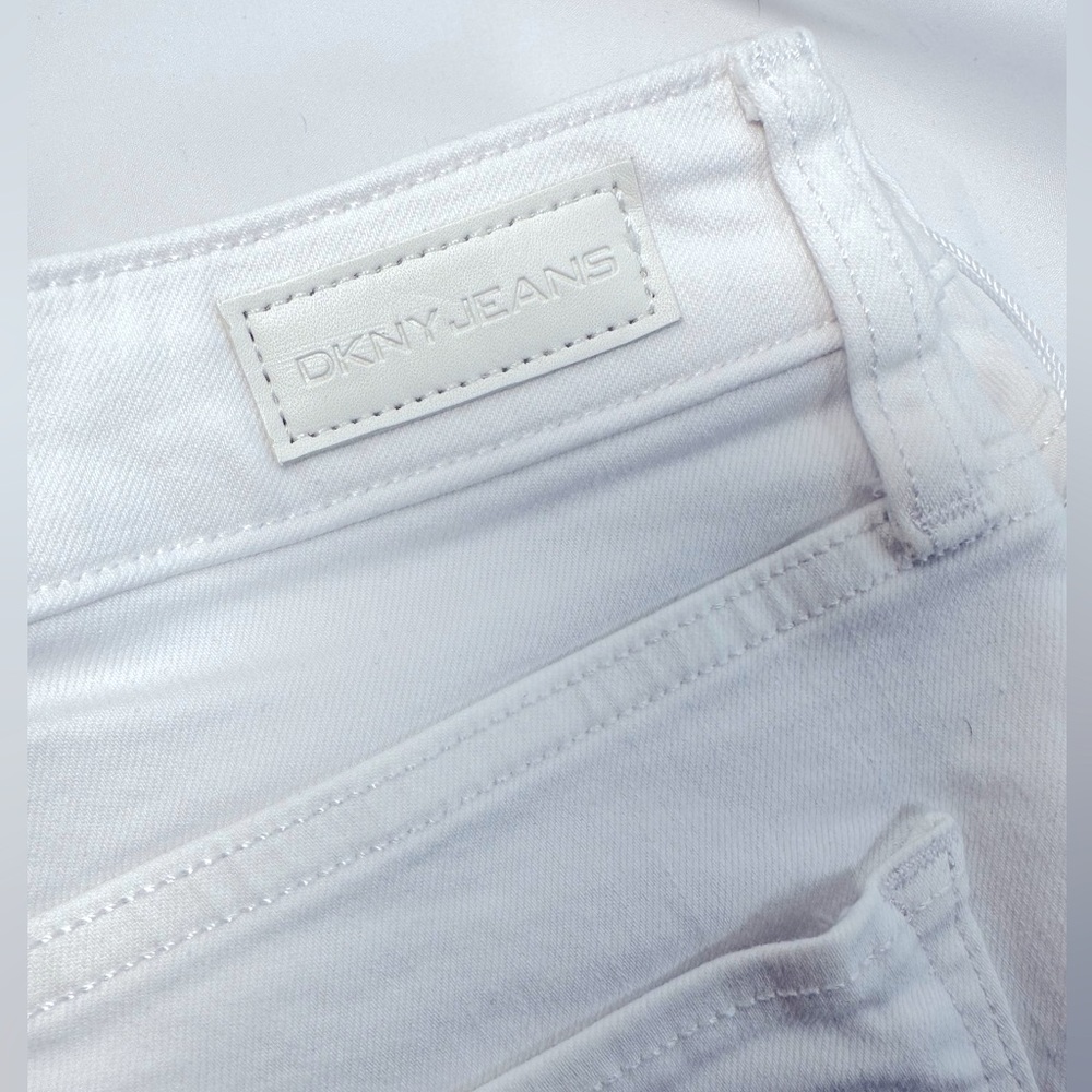 White Raw Hem Perry Denim Short DKNY  12/31